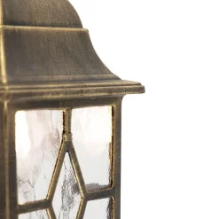 QAZQA Set van 2 romantische buiten wandlantaarns brons - London