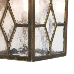 QAZQA Set van 2 romantische buiten wandlantaarns brons - London