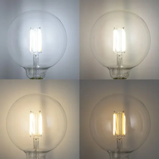LUUMR Set van 5 Smart E27 dimbare LED lampen G125 helder 7W 806 lm 2700-6500K