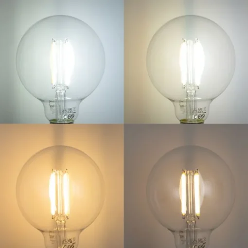 LUUMR Set van 5 Smart E27 dimbare LED lampen G95 helder 7W 806 lm 2700-6500K