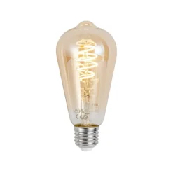LUUMR Set van 5 Smart E27 dimbare LED lampen ST64 amber 4.9W 320 lm 2500K