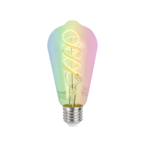 LUUMR Set van 5 Smart E27 dimbare LED lampen ST64 helder RGBW 4W 250 lm 2700K