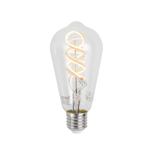 LUUMR Set van 5 Smart E27 dimbare LED lampen ST64 helder RGBW 4W 250 lm 2700K