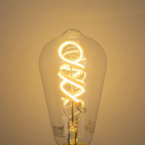 LUUMR Set van 5 Smart E27 dimbare LED lampen ST64 helder RGBW 4W 250 lm 2700K