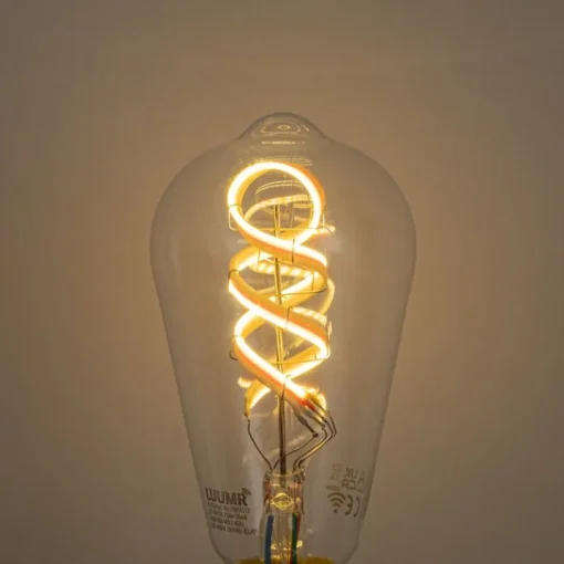 LUUMR Set van 5 Smart E27 dimbare LED lampen ST64 helder RGBW 4W 250 lm 2700K