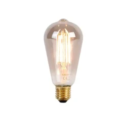 Calex Set van 2 smart E27 LED lampen ST64 smoke 7W 400 lm 1800K