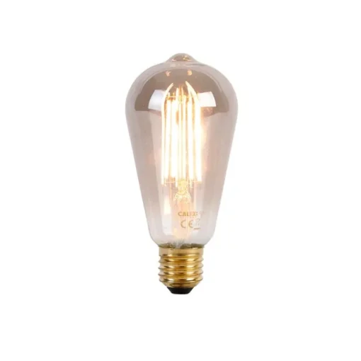 Calex Set van 2 smart E27 LED lampen ST64 smoke 7W 400 lm 1800K
