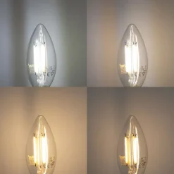 LUUMR Set van 5 Smart E14 LED lampen C35 helder 4.2W 470 lm 2700-6500K