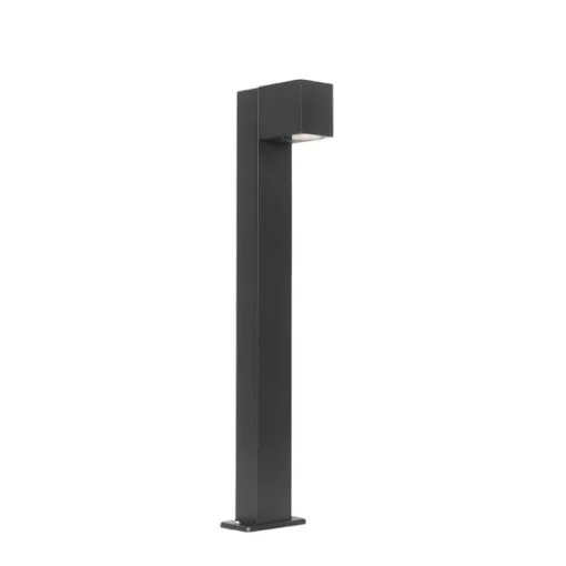 QAZQA Set van 3 smart staande buitenlampen zwart 65cm IP44 - Baleno
