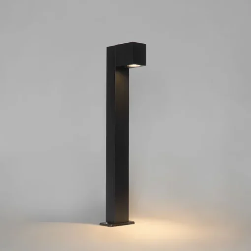 QAZQA Set van 3 smart staande buitenlampen zwart 65cm IP44 - Baleno