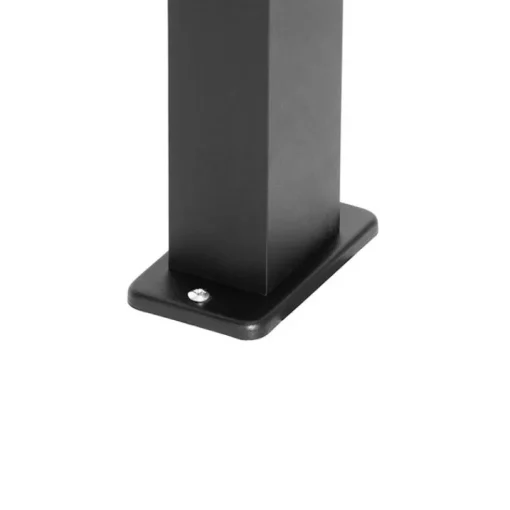 QAZQA Set van 3 smart staande buitenlampen zwart 65cm IP44 - Baleno
