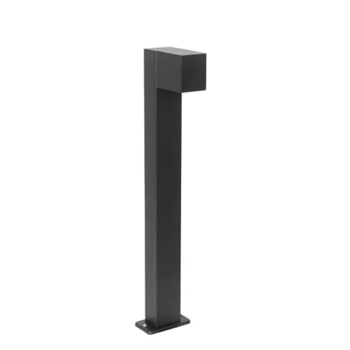 QAZQA Set van 3 smart staande buitenlampen zwart 65cm IP44 - Baleno