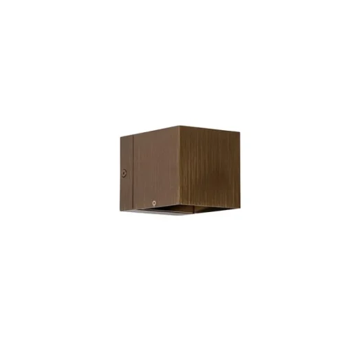 QAZQA Set van 2 smart wandlamp donkerbrons 8 cm incl. Wifi G9 - Transfer