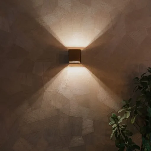 QAZQA Set van 2 smart wandlamp donkerbrons 8 cm incl. Wifi G9 - Transfer