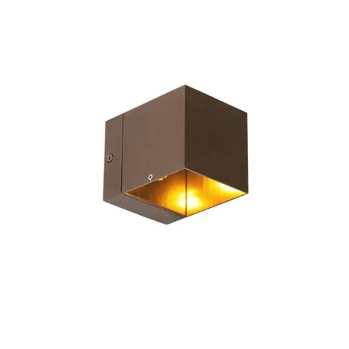 QAZQA Set van 2 smart wandlamp donkerbrons 8 cm incl. Wifi G9 - Transfer