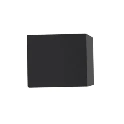 QAZQA Set van 3 smart wandlampen zwart GU10 50mm IP44 - Baleno