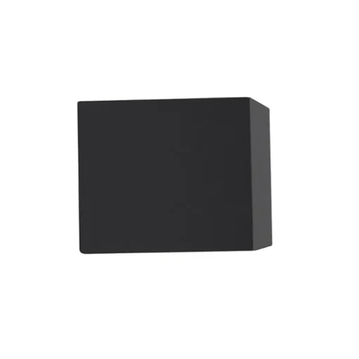 QAZQA Set van 3 smart wandlampen zwart GU10 50mm IP44 - Baleno