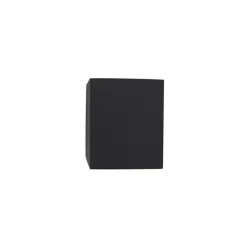 QAZQA Set van 3 smart wandlampen zwart GU10 50mm IP44 - Baleno