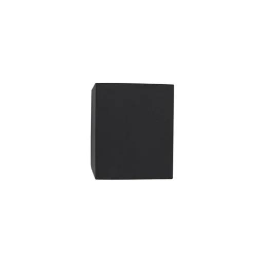 QAZQA Set van 3 smart wandlampen zwart GU10 50mm IP44 - Baleno