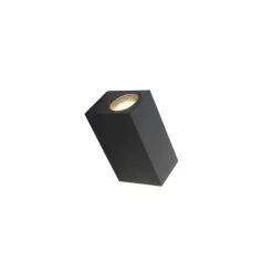 QAZQA Set van 3 smart wandlampen zwart 2-lichts IP44 - Baleno