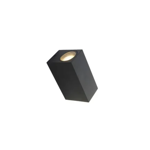 QAZQA Set van 3 smart wandlampen zwart 2-lichts IP44 - Baleno