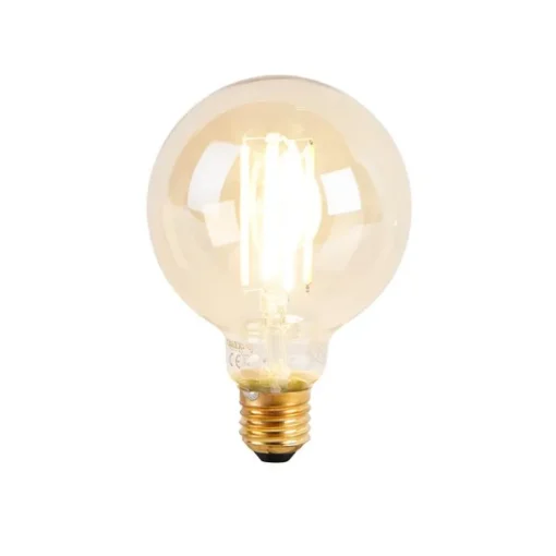 QAZQA Smart Art Deco wandlamp goud incl. G95 WiFi lichtbron - Facil