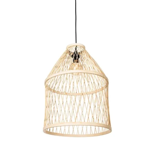 QAZQA Smart buiten hanglamp rotan 3-lichts incl. 3 Wifi G95 - Calamus