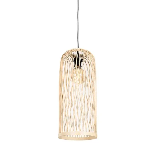 QAZQA Smart buiten hanglamp rotan 3-lichts incl. 3 Wifi G95 - Calamus