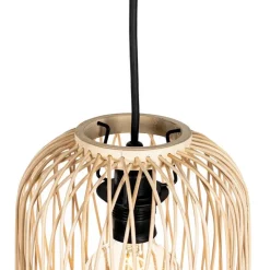 QAZQA Smart buiten hanglamp rotan 3-lichts incl. 3 Wifi G95 - Calamus