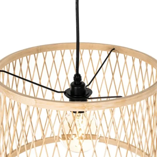 QAZQA Smart buiten hanglamp rotan 3-lichts incl. 3 Wifi G95 - Calamus