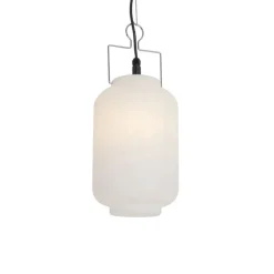 QAZQA Smart buiten hanglamp wit 20cm incl. Wifi A60 - Pion