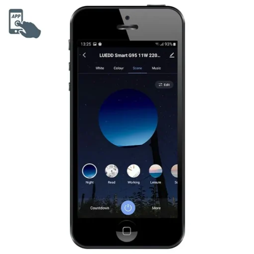 QAZQA Smart buiten vloerlamp bloempot wit IP65 incl. LED Wifi A60 - Verano