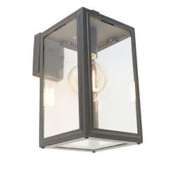 QAZQA Smart buiten wandlamp grijs incl. Wifi G95- Sutton down