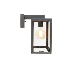 QAZQA Smart buiten wandlamp grijs incl. Wifi G95- Sutton down