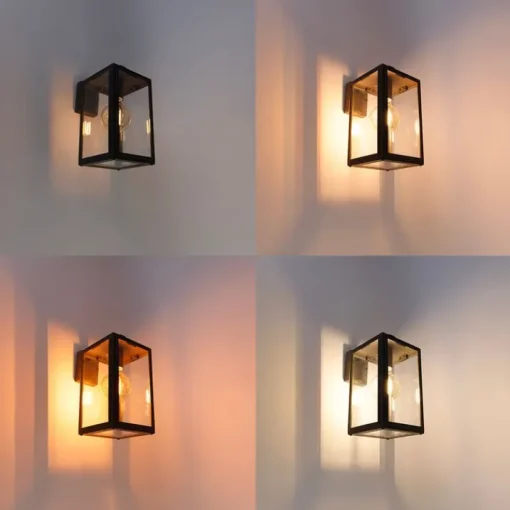 QAZQA Smart buiten wandlamp grijs incl. Wifi G95- Sutton down