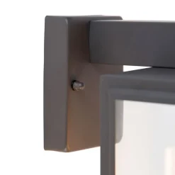 QAZQA Smart buiten wandlamp grijs incl. Wifi G95- Sutton down