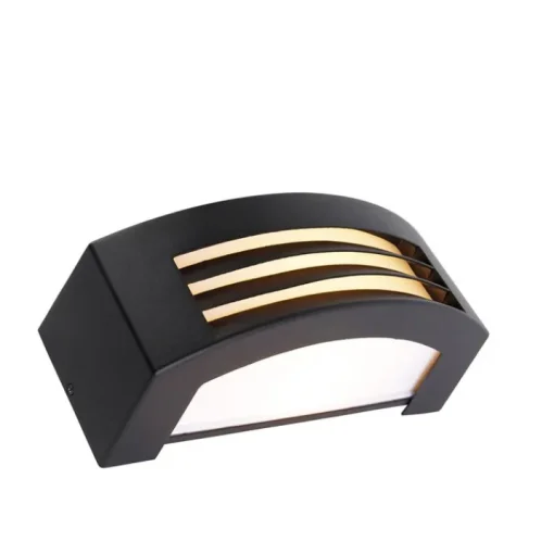QAZQA Smart buiten wandlamp zwart IP44 incl. Wifi A60 - Hurricane
