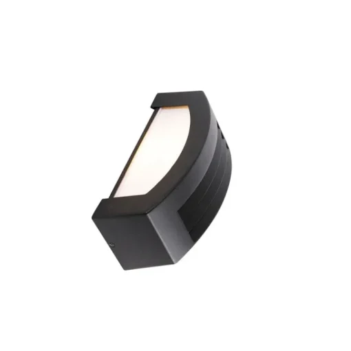 QAZQA Smart buiten wandlamp zwart IP44 incl. Wifi A60 - Hurricane