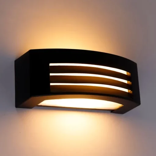 QAZQA Smart buiten wandlamp zwart IP44 incl. Wifi A60 - Hurricane