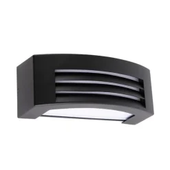 QAZQA Smart buiten wandlamp zwart IP44 incl. Wifi A60 - Hurricane