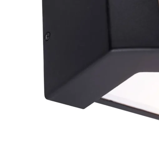 QAZQA Smart buiten wandlamp zwart IP44 incl. Wifi A60 - Hurricane