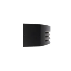 QAZQA Smart buiten wandlamp zwart IP44 incl. Wifi A60 - Hurricane