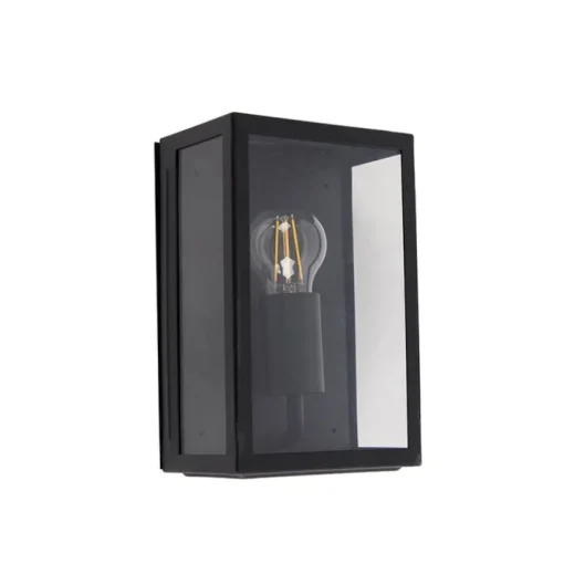 QAZQA Smart buiten wandlamp zwart 25,5 incl. WiFi A60 IP44 - Rotterdam