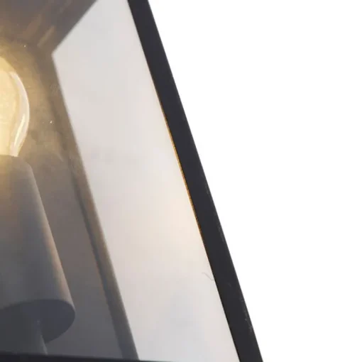 QAZQA Smart buiten wandlamp zwart 25,5 incl. WiFi A60 IP44 - Rotterdam