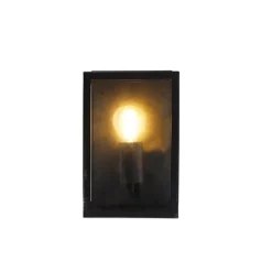 QAZQA Smart buiten wandlamp zwart 25,5 incl. WiFi A60 IP44 - Rotterdam
