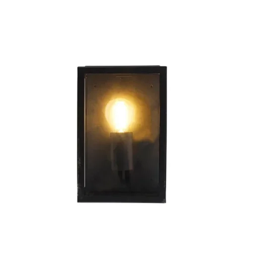 QAZQA Smart buiten wandlamp zwart 25,5 incl. WiFi A60 IP44 - Rotterdam