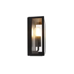 QAZQA Smart buiten wandlamp zwart 25,5 incl. WiFi A60 IP44 - Rotterdam