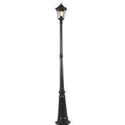 QAZQA Smart buitenlantaarn zwart 200 cm IP44 incl. Wifi ST64 - Havana