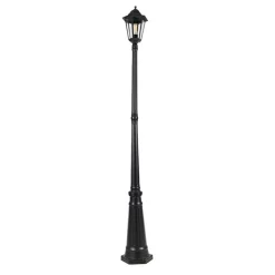 QAZQA Smart buitenlantaarn zwart 200 cm IP44 incl. Wifi ST64 - Havana