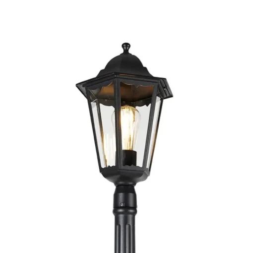 QAZQA Smart buitenlantaarn zwart 200 cm IP44 incl. Wifi ST64 - Havana